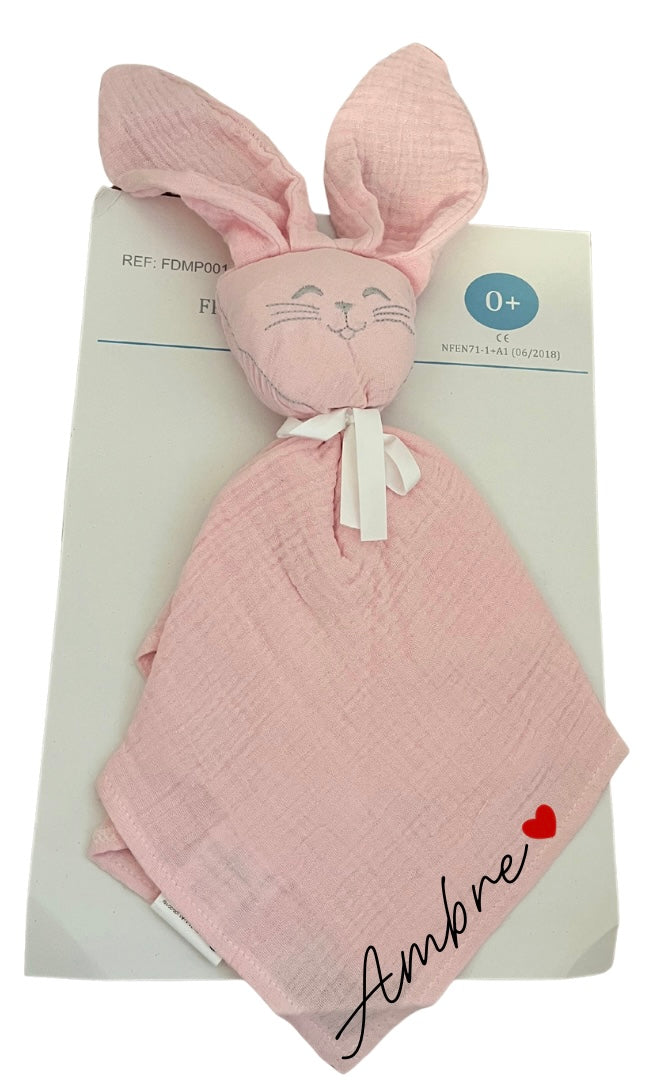 Doudou Lapin Rose